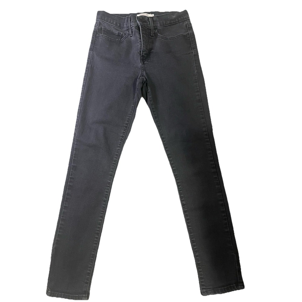 Levis 311 Shaping Skinny Jeans Womens 27 Black Stretch Denim Mid Rise